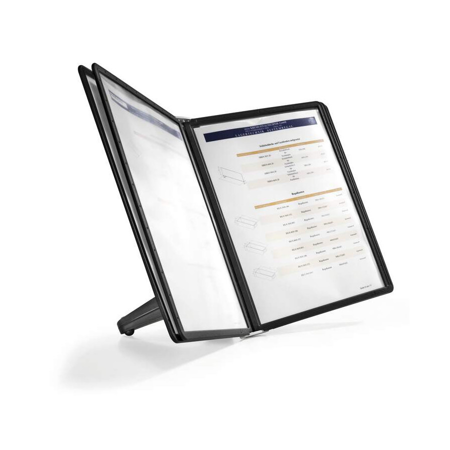 Suporte de Mesa 5 Bolsas Sherpa Soho A4 Preto e Cinza Durable