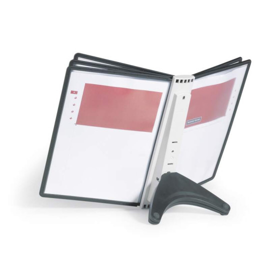 Suporte de Mesa 5 Bolsas Sherpa Soho A4 Preto e Cinza Durable