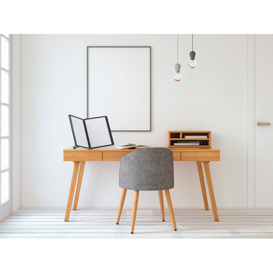 Suporte de Mesa 5 Bolsas Sherpa Soho A4 Preto e Cinza Durable