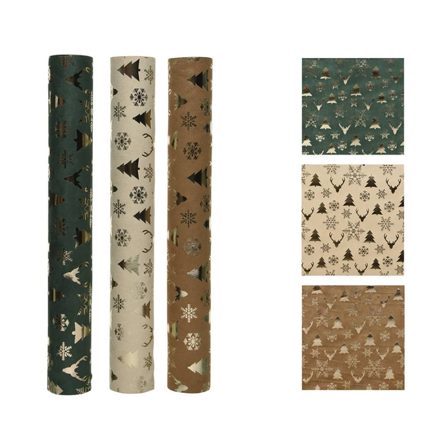 Tecido decorativo retangular em poliéster 35 x 0,5 x 200 cm, cores variadas