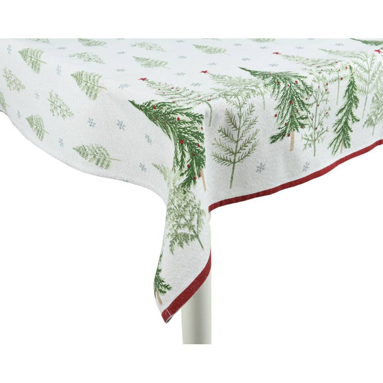 Toalha de mesa em algodão natal 140 x 0,10 x 180 cm