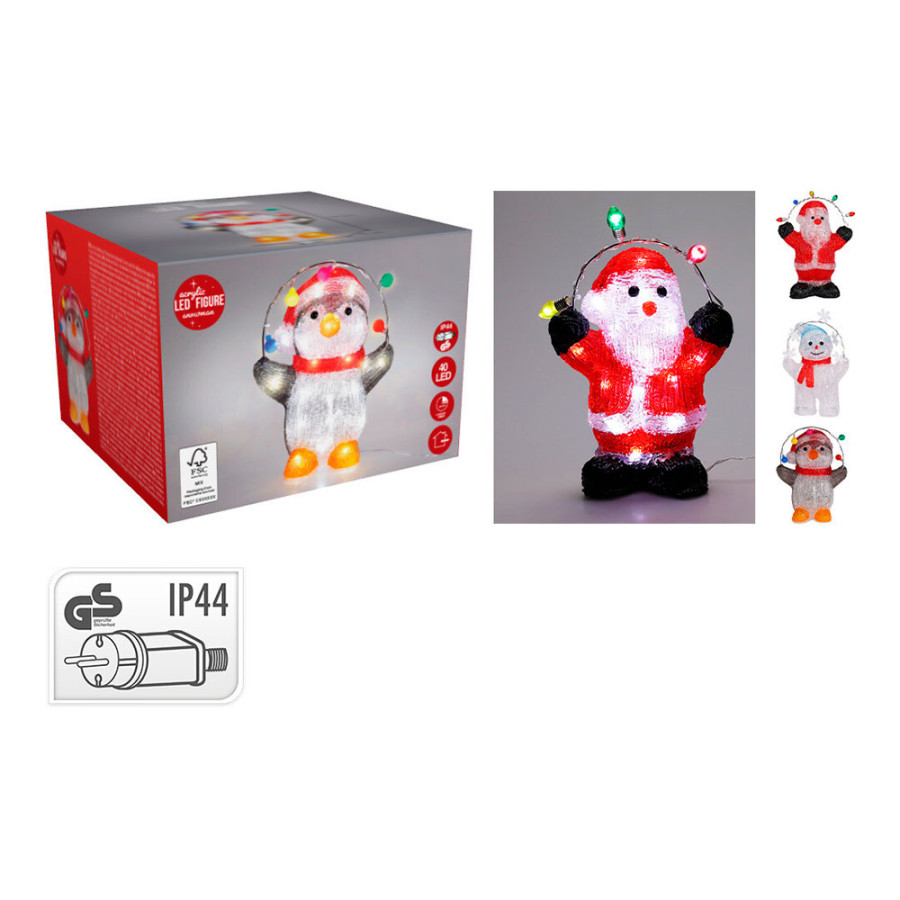 Figura de natal, acrílico, modelos diversos