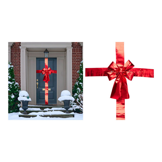 Laço de porta vermelho 33 x 10 x 42 cm
