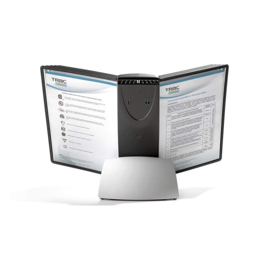 Suporte Mesa 10 Bolsas Sherpa Style A4 Preto Durable