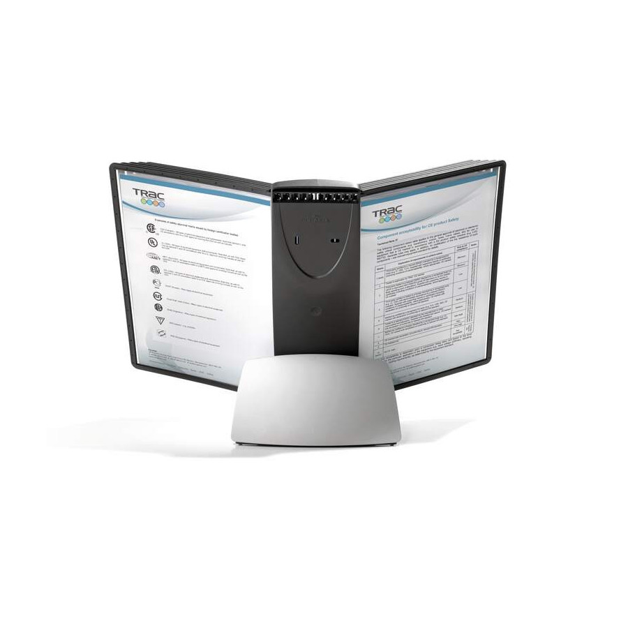 Suporte Mesa 10 Bolsas Sherpa Style A4 Preto Durable