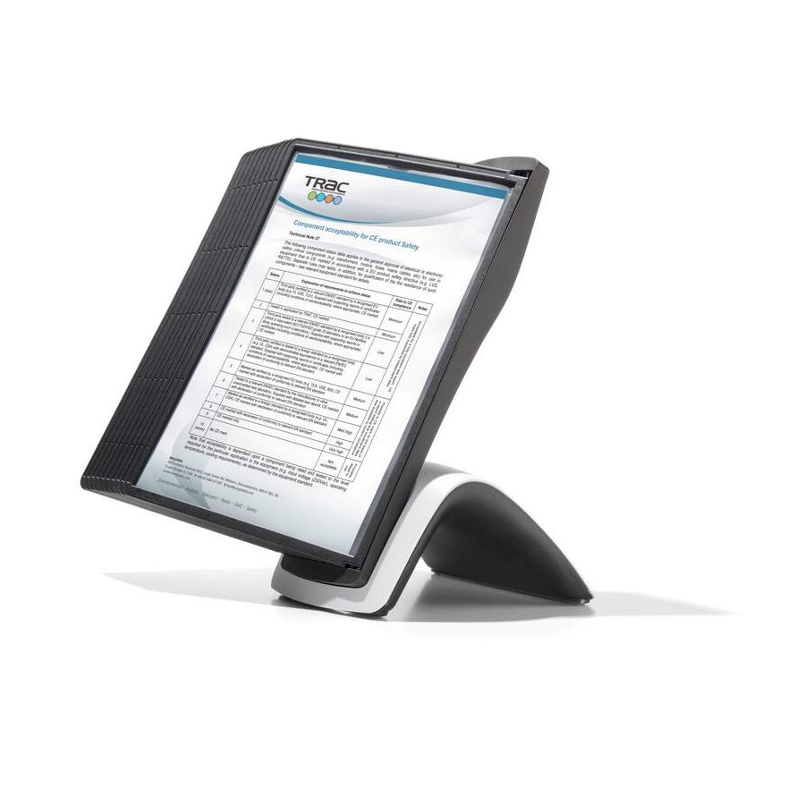 Suporte Mesa 10 Bolsas Sherpa Style A4 Preto Durable