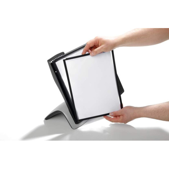 Suporte Mesa 10 Bolsas Sherpa Style A4 Preto Durable