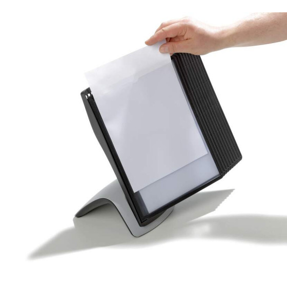 Suporte Mesa 10 Bolsas Sherpa Style A4 Preto Durable