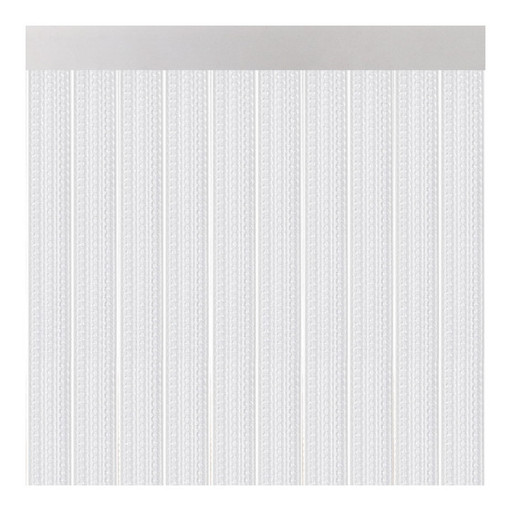 Cortina para porta modelo "lisboa" transparente 90x210cm m63580 acudam