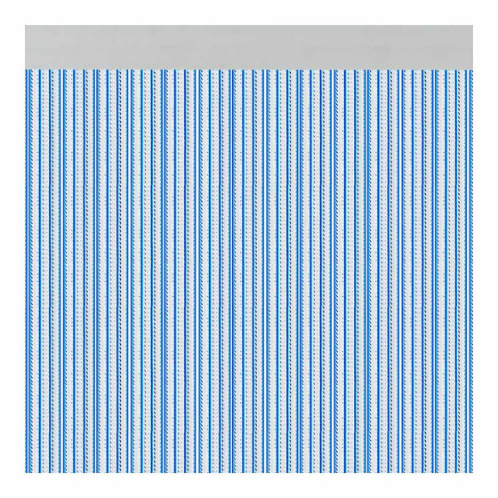 Cortina per porta modelo "brescia" azul 90x210cm m63169 acudam