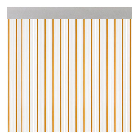 Cortina per porta modelo "ferrara" transparente mel 90x210cm m63112 acudam