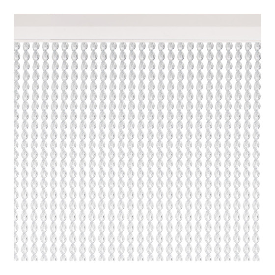 Cortina per porta modelo "malta" transparente 90x210cm m63250 acudam