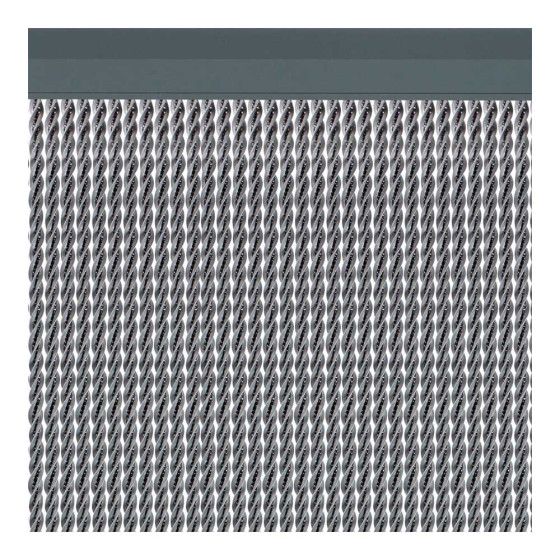 Cortina per porta modelo "manacor" cor prata 90x210cm m63577 acudam