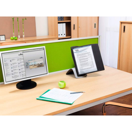 Suporte Mesa 10 Bolsas Sherpa Style A4 Preto Durable