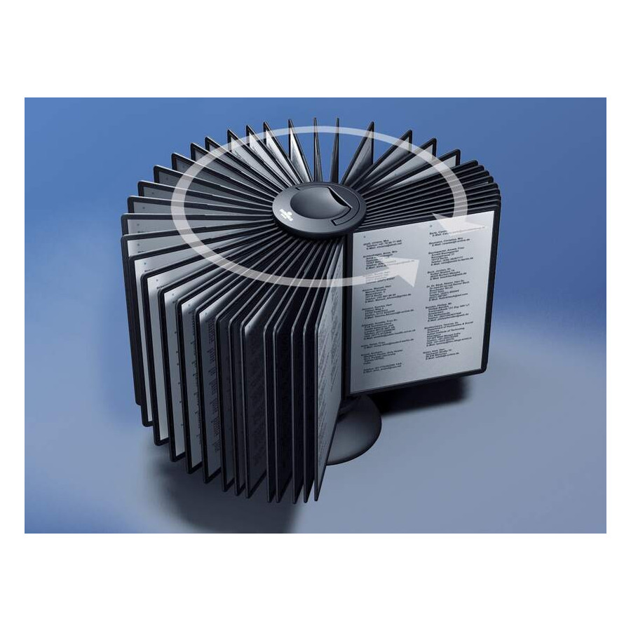 Suporte Mesa 360º Sherpa Carroucel A4 Preto Durable