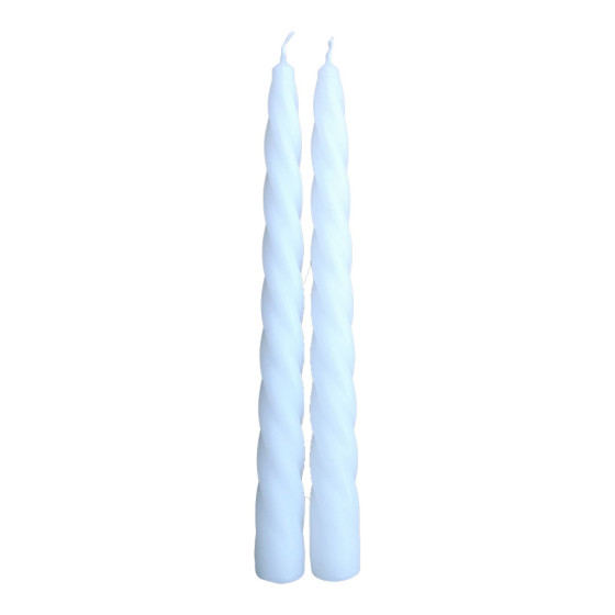 Pack 2 velas decorativas brancas ø2x24cm magic lights