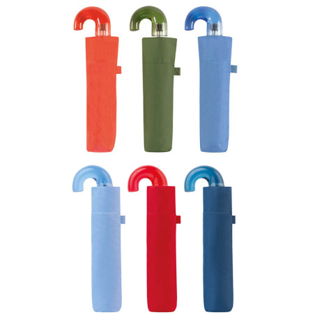Mini guarda-chuva recolhível de 3 secções manual, cores sortidas com proteção solar uv+50 ø90 549 c-collection