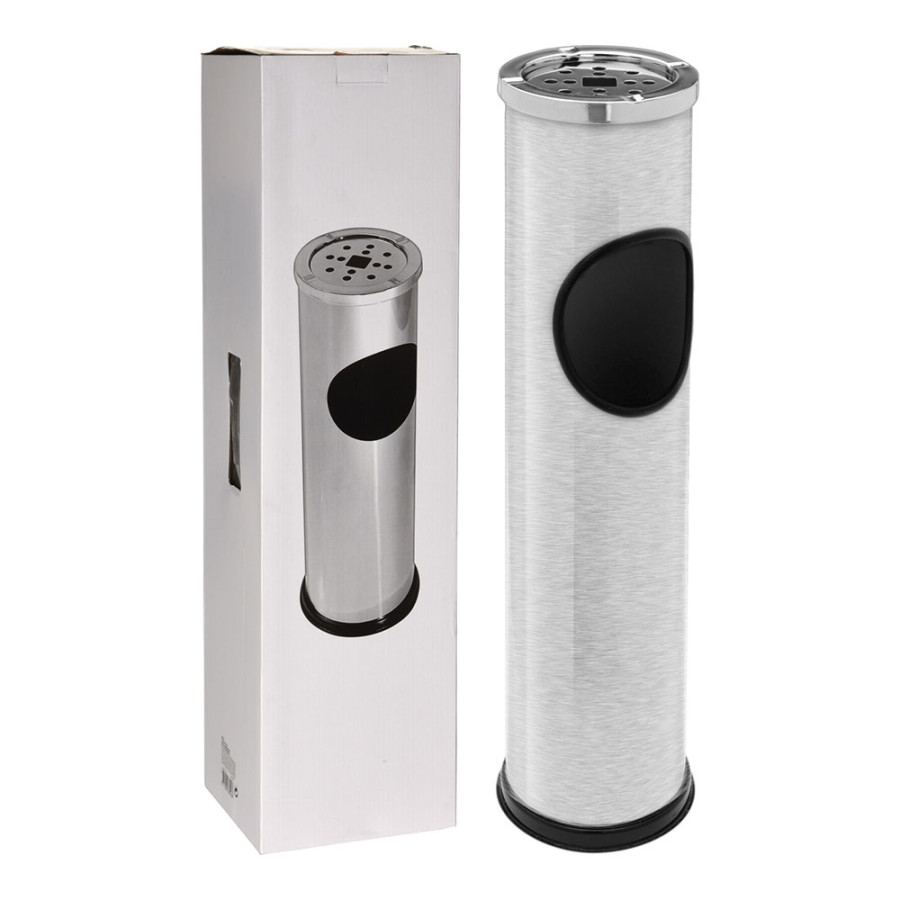 Cinzeiro em inox, ø14,7 x 56 cm