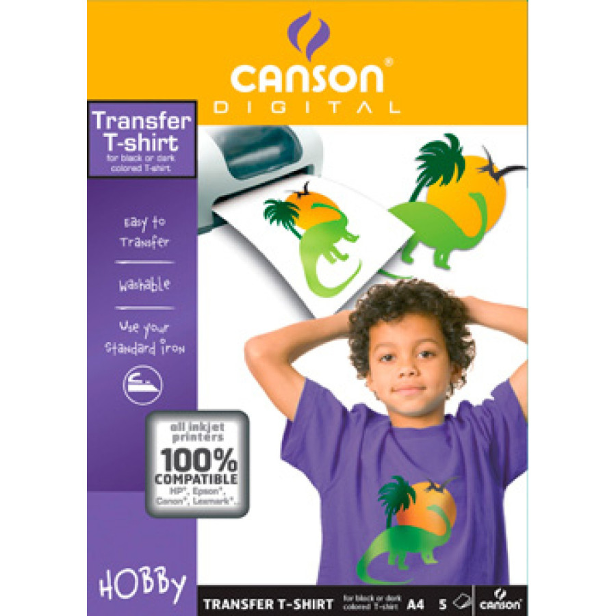 Papel Transfer T-Shirt Cores Escuras Canson