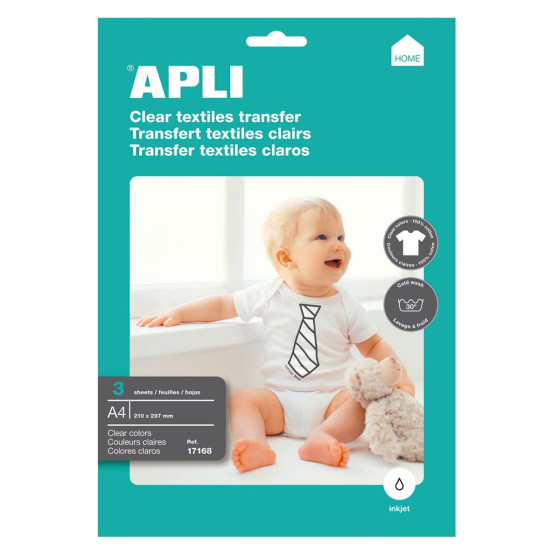 Papel Transfer para Têxteis Claros Apli