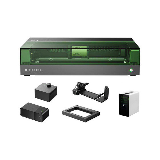 Máquina Gravação a Laser Engraver 2-in-1 xTool S1 40W - All-in-One Kit (Black)