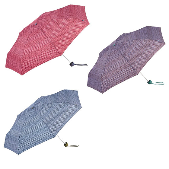 Mini guarda-chuva manual estampado étnico com uv 50+, cores sortidas
