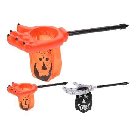 Garra com bolsa recolhe guloseimas halloween cores/modelos sortidos