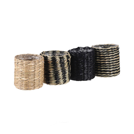 Cesto modelo alexis preto-bege ø7x7xm. material vime cores / modelos diversos