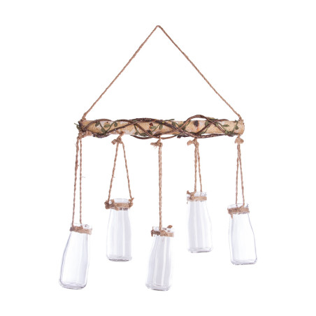 Conjunto de 5 jarros decorativos suspensos 44,5x40,5x6cm
