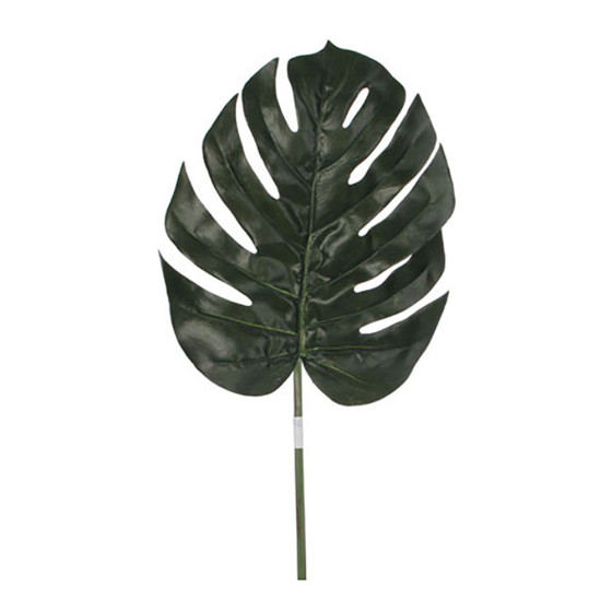 Folha de monstera cor verde 88cm