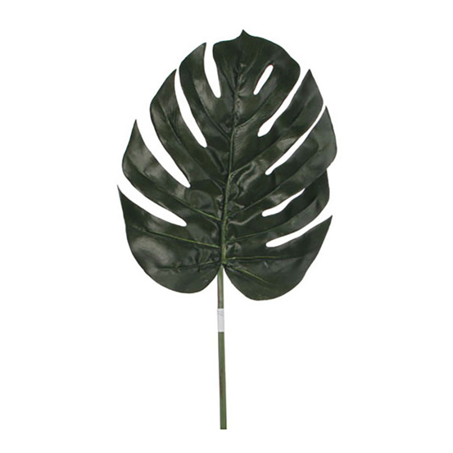 Folha de monstera cor verde 88cm