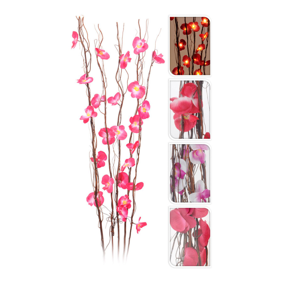 Ramo de flores decorativas com led modelos sortidos