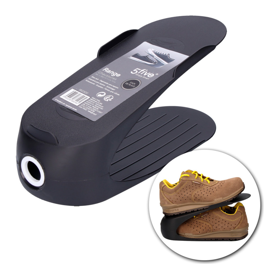 Sapateira preto 29,5x11,1x14cm