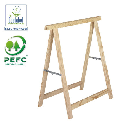 Cavalete pinho estandar 75x73,5cm 100% pefc cert astigarraga