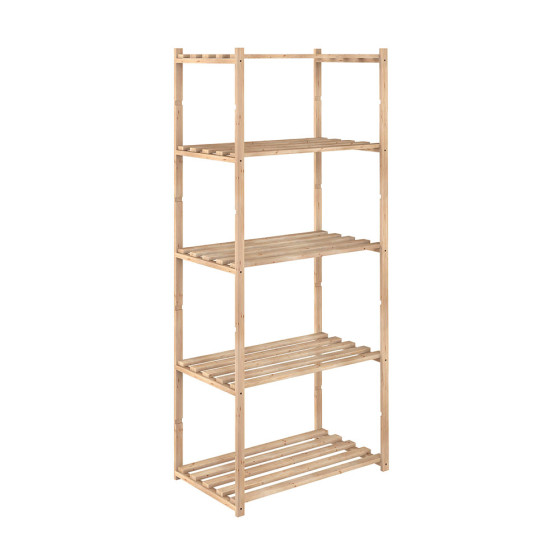 Estante 5 prateleiras natura 171x65x40cm astigarraga