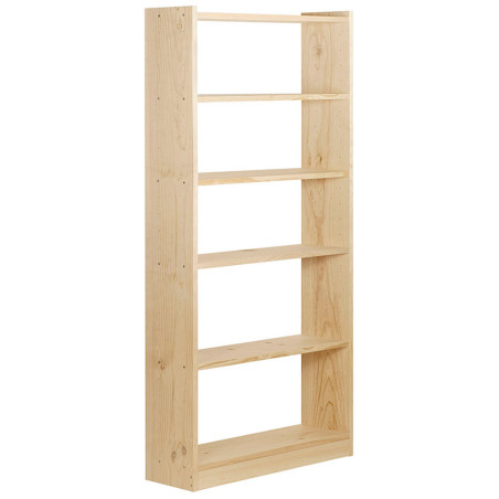 Livraria gala 6 prateleira de 80cm pinho maciço79,6x25x184,7cm astigarraga