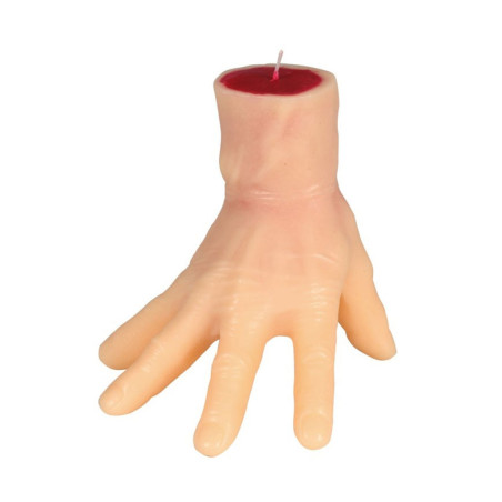 Vela Mão com Sangue 15cm