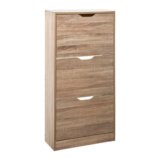 Sapateira de madera 115x60x24cm cor natural
