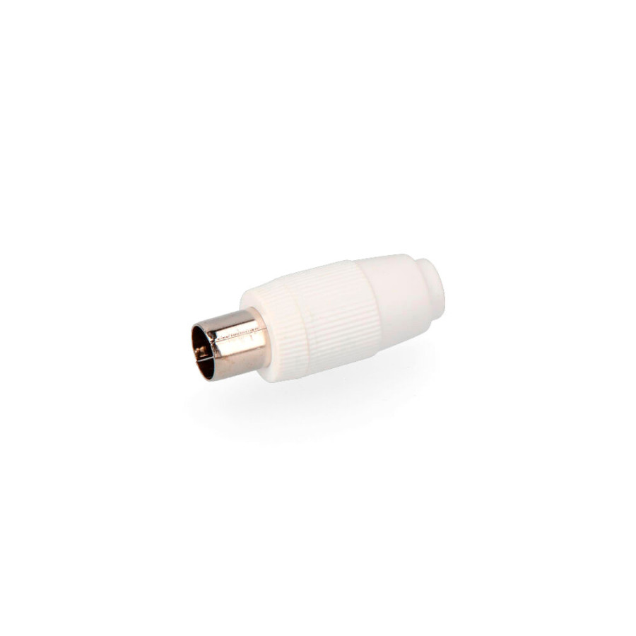 Ficha tv macho reto 9,5mm retractilado