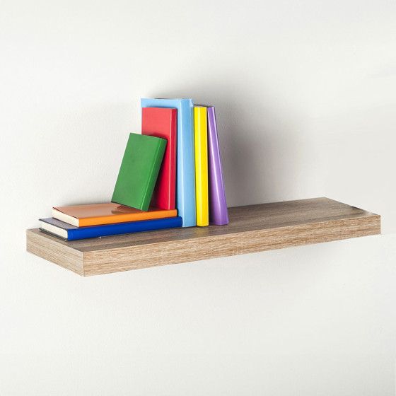 Estante com fixação invisível 60x25 carvalho branco 047685 home decor