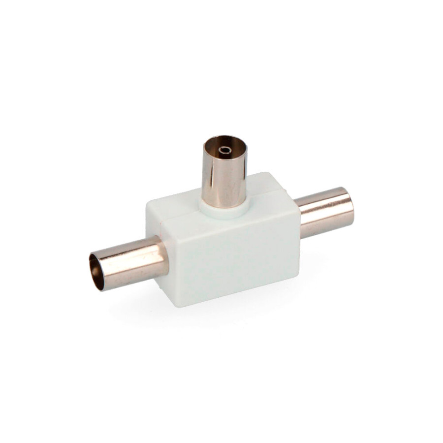 Ficha tripla tv 1 femea + 2 machos retractilado
