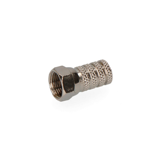 Ficha "f" macho parabolica metalico supra-qualidade edm