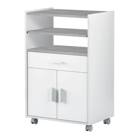 Armário de micro-ondas 1 gaveta + 2 portas 59 x 40 x 92 cm