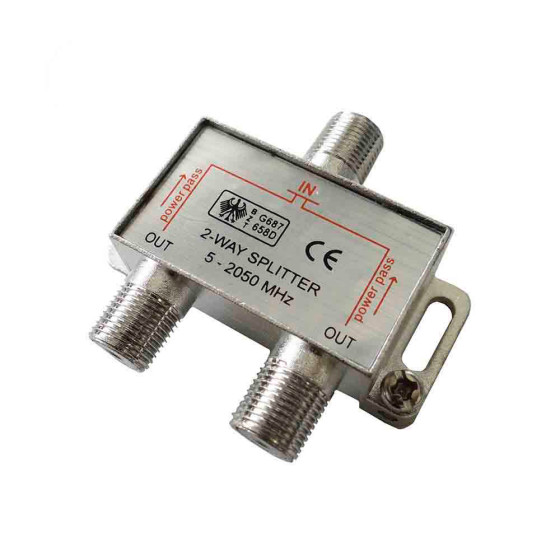 Repartidor 1 entrada 2 saidas tv/sat 5-2050mhz (retractilado)