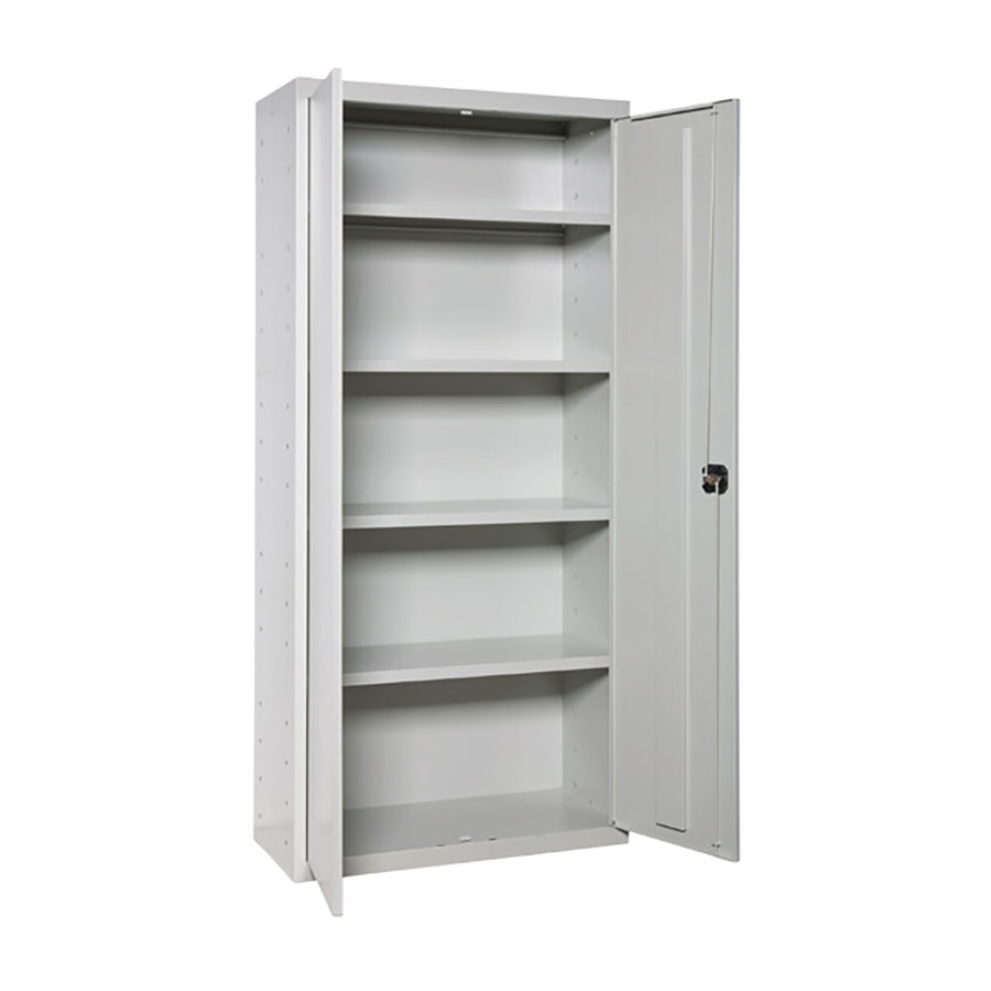 Gabinete multiuso 2 portas 4 prateleiras, 80 x 40 x 180 cm