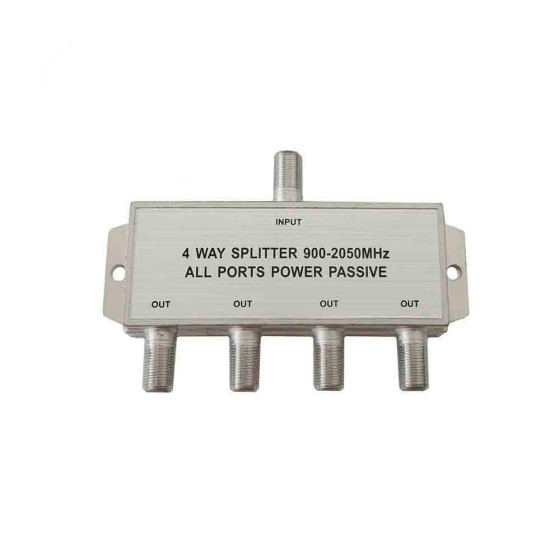 Repartidor/sat 4 vias 900-2050 mhz somente parabolica (retractilado)