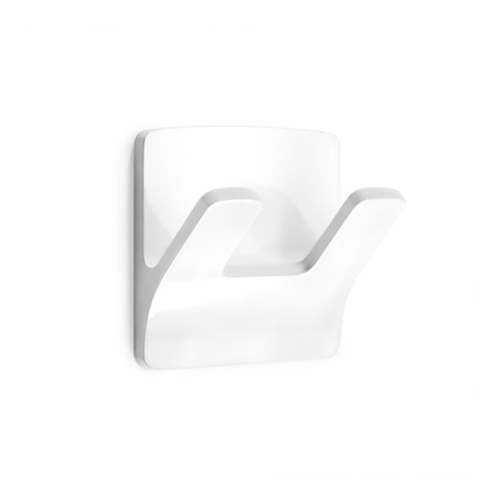 Cabide duplo resistente à água modelo rama branco 2192-2-000 (blister) inofix