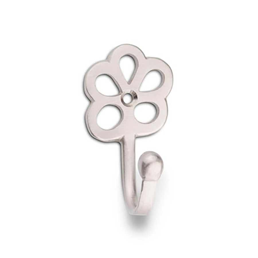 Cabide de latão modelo flor niquel satinado 3752-7-000 (blister) inofix