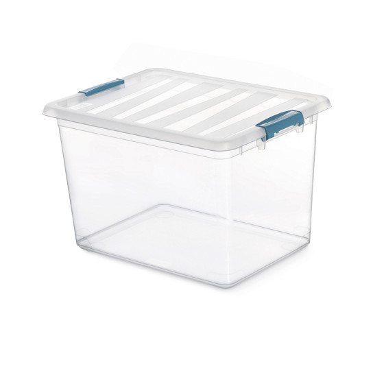 Caixa katla transparente 20l com alças ergonómicas 39x29x25,5cm
