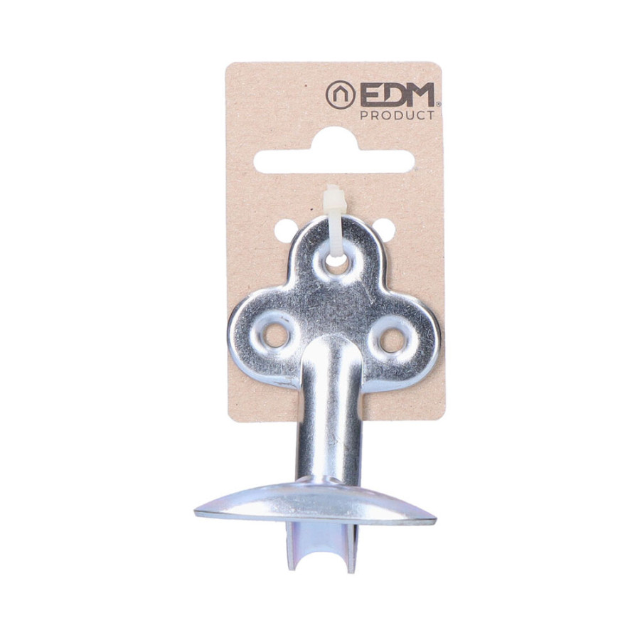 Cabide de ferro simples zinco 7 x 7cm